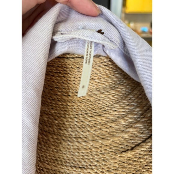 Free People Denim Jacket Women's Small Light‎ Wash Lilac Purple Trucker Jean - Picture 8 of 14